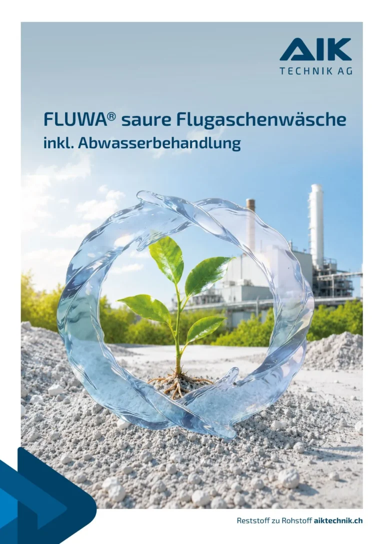 Titelseite FLUWA Flyer, Deutsch
